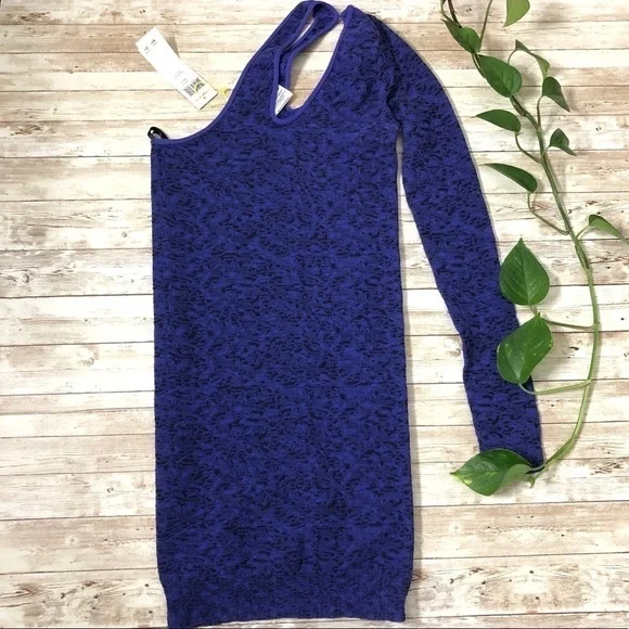 BCBGeneration One Sleeve Bodycon Dress in Periblue - New with Tag - Picture 3 of 8